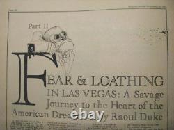 Fear And Loathing In Las Vegas 1st Ed. + Rs + Flyer Lot Hunter S. Thompson