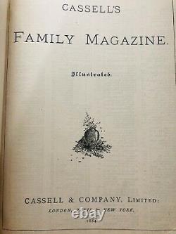 Fireside Readings Cassell's Family Magazine 1884 Illustrated ANTIQUE 1st Ed
