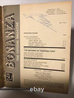 First Edition Bonanza Magazine Michael Landon Signed 1965 Western Songs Music