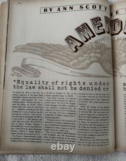 First Issue of MS Magazine Issued July 1972 Wonder Woman For President Cover