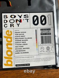 Frank Ocean Boys Don't Cry Magazine (Helmet Cover) Sealed First Edition