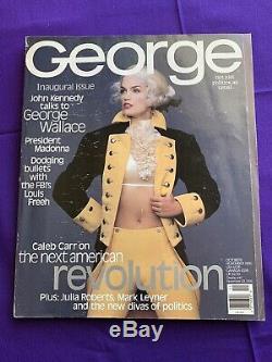 GEORGE MAGAZINE JFK Jr. 1st Issue Oct-Nov. 1995 -Cindy Crawford Madonna Politics