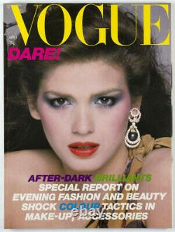 GIA CARANGI cover UK British Vogue magazine April 1 1979 vtg Chloe ANNA ANDERSON