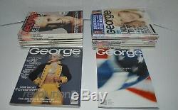 George Magazine 1995 Inaugural 1997, 98, 99 A Tribute + 2000 & 01 Lot of 34