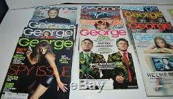 George Magazine 1995 Inaugural 1997, 98, 99 A Tribute + 2000 & 01 Lot of 34