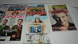 George Magazine 1995 Inaugural 1997, 98, 99 A Tribute + 2000 & 01 Lot of 34