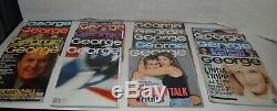 George Magazine 1995 Inaugural 1997, 98, 99 A Tribute + 2000 & 01 Lot of 34