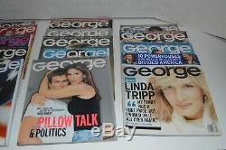 George Magazine 1995 Inaugural 1997, 98, 99 A Tribute + 2000 & 01 Lot of 34