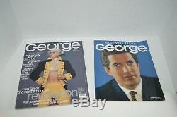 George Magazine 1995 Inaugural Issue & John Kennedy Farewell Issue -99 Set of 2