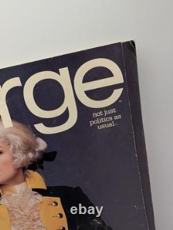 George Magazine Inaugural Issue Cindy Crawford Cover Oct/Nov 1995 JFK Jr 90s Ad