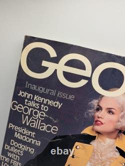 George Magazine Inaugural Issue Cindy Crawford Cover Oct/Nov 1995 JFK Jr 90s Ad