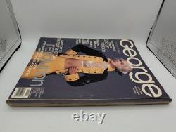 George Magazine Inaugural Issue Cindy Crawford Cover Oct/Nov 1995 JFK Jr 90s Ad