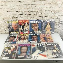 George Magazine JFK Kennedy Jr February 1997 Trump Gates 1995-2001 57 issue Lot