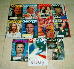George Magazine NEAR COMPLETE COLLECTION (52) Issues Trump JFK 1997 Lot VG+