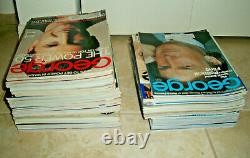 George Magazine NEAR COMPLETE COLLECTION (52) Issues Trump JFK 1997 Lot VG+