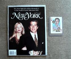 George's John JFK Kennedy Jr & Carolyn Bessette NEW YORK Magazine 1999 & Playing