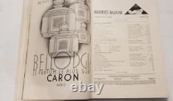 HARPER'S BAZAAR Magazine January 1932 Benigni Art Deco Fashion 1930s