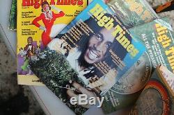 HIGH TIMES MAGAZINE Lot of 16 With Premier Issue #1 + Bob Marley Rare 1974-'76