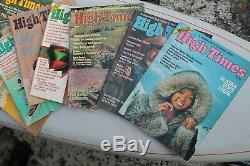 HIGH TIMES MAGAZINE Lot of 16 With Premier Issue #1 + Bob Marley Rare 1974-'76