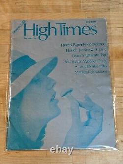 HIGH TIMES MAGAZINE PREMIERE ISSUE #1 Silver from Summer of 1974