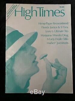 HIGH TIMES MAGAZINE Premier Issue Collectors Edition Issue #1 1974