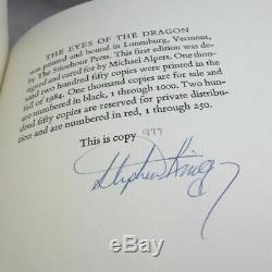 Hardcover Signed 1st Ed Illustrated The Eyes of the Dragon Novel by Steven King