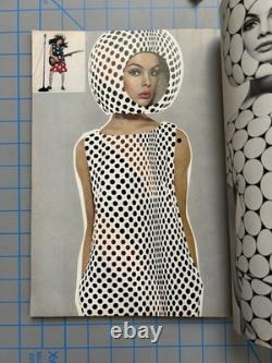 Harper's Bazaar April 1965 Jean Shrimpton Donyale Luna Richard Avedon Op Art