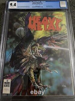 Heavy Metal Magazine 17? CGC 9.4? WHITE PAGES? NM Beauty? Rare In Grade