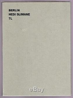 Hedi Slimane Berlin Book 7l, 1st Edition 2003 Sealed In Original Shrinkwrap