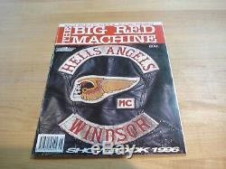 Hells Angels Windsor The Big Red Machine Magazines #1-4 Stamped By Ted Rare