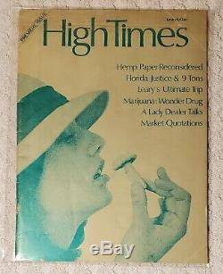 High Times Magazine 1974 Premier Issue #1 The One Dollar Premiere Issue Print