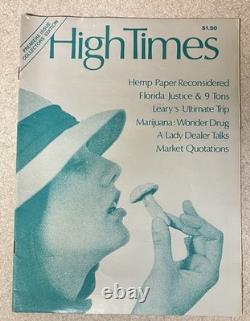 High Times Magazine Issue 1 Premier Issue 1974 Solid Condition