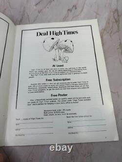 High Times Premier #1 First Issue Vintage 1974 Marijuana Magazine