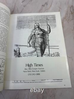 High Times Premier #1 First Issue Vintage 1974 Marijuana Magazine