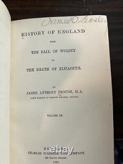 History of England from Fall of Wolsey to Death of Elizabeth 12 Books