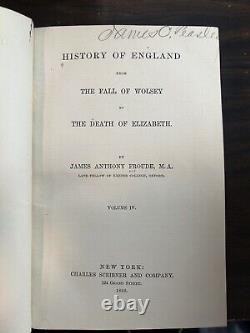 History of England from Fall of Wolsey to Death of Elizabeth 12 Books