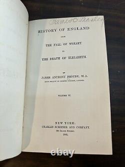 History of England from Fall of Wolsey to Death of Elizabeth 12 Books