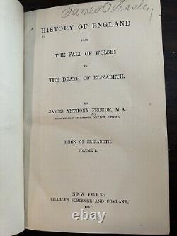 History of England from Fall of Wolsey to Death of Elizabeth 12 Books