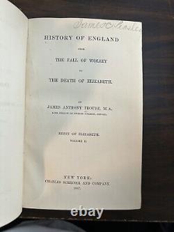 History of England from Fall of Wolsey to Death of Elizabeth 12 Books