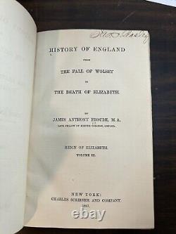 History of England from Fall of Wolsey to Death of Elizabeth 12 Books