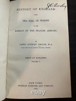 History of England from Fall of Wolsey to Death of Elizabeth 12 Books