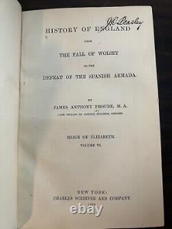 History of England from Fall of Wolsey to Death of Elizabeth 12 Books