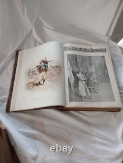 Illustrated American Magazine 1890 First Edition Leather Bound Rare Historic