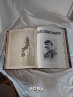 Illustrated American Magazine 1890 First Edition Leather Bound Rare Historic