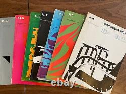 Industrial Design Magazine Lot 1967 Design Massimo Vignelli, 7 issues