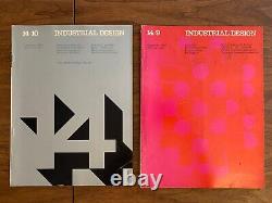 Industrial Design Magazine Lot 1967 Design Massimo Vignelli, 7 issues