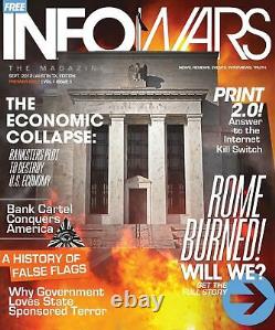 InfoWars Magazine Vol #1-Issue #1 thru #12 complete set of 12 Alex Jones RARE