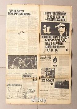 International Times magazine poster R. CRUMB Mal Dean No. 22.5 1968 Immortal Eyes