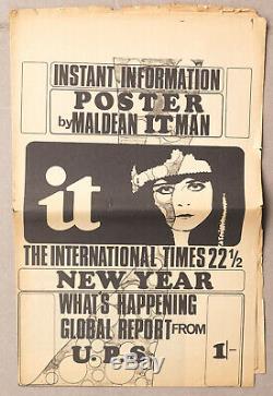 International Times magazine poster R. CRUMB Mal Dean No. 22.5 1968 Immortal Eyes