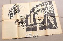 International Times magazine poster R. CRUMB Mal Dean No. 22.5 1968 Immortal Eyes